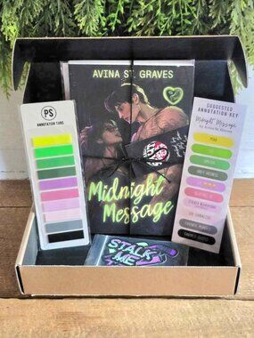 Probably Smut Midnight Massage by Avina St. Graves Book Box Stickers Paperback